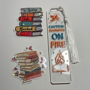 Imagination on fire handcrafted bookmark by me 🔥📚